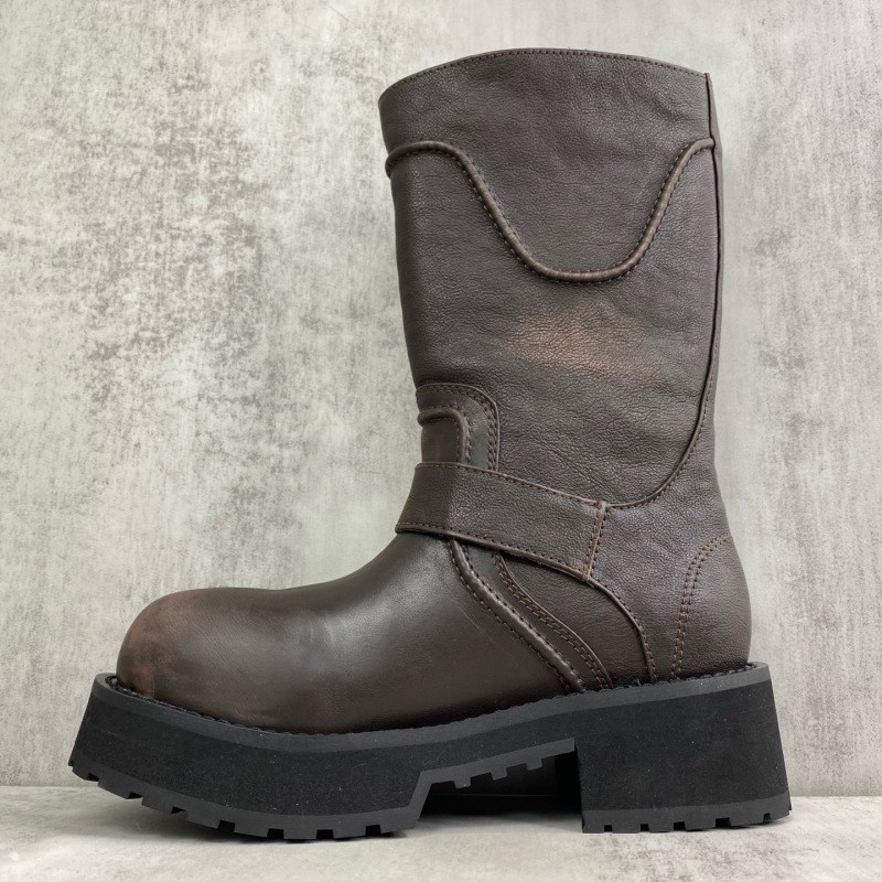 BALENCIAGA Venom leather biker boots