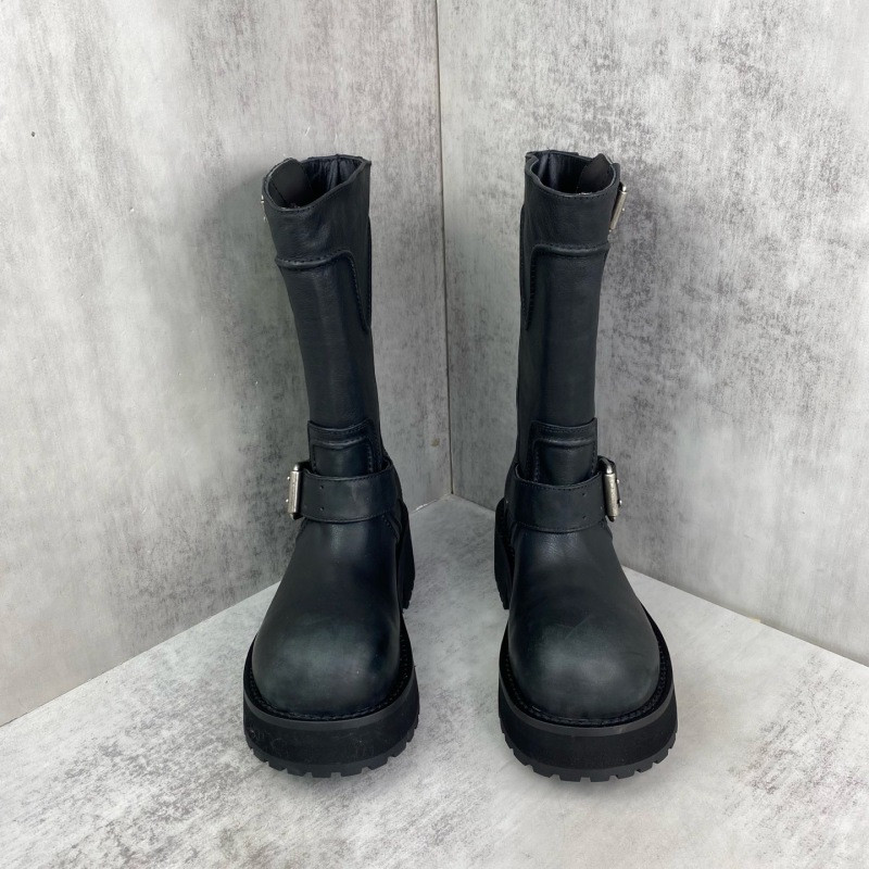 BALENCIAGA Venom leather biker boots