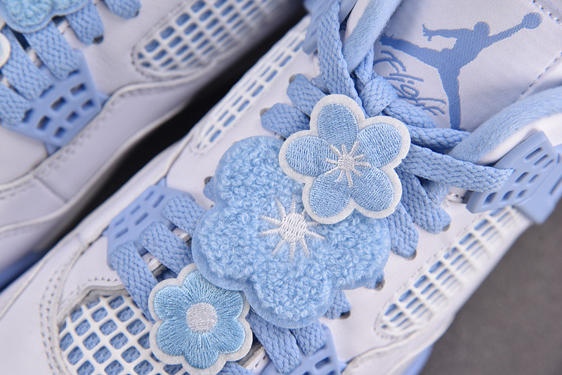 Air Jordan 4 "Aluminum" "White/Blue Tint" HV0823-100